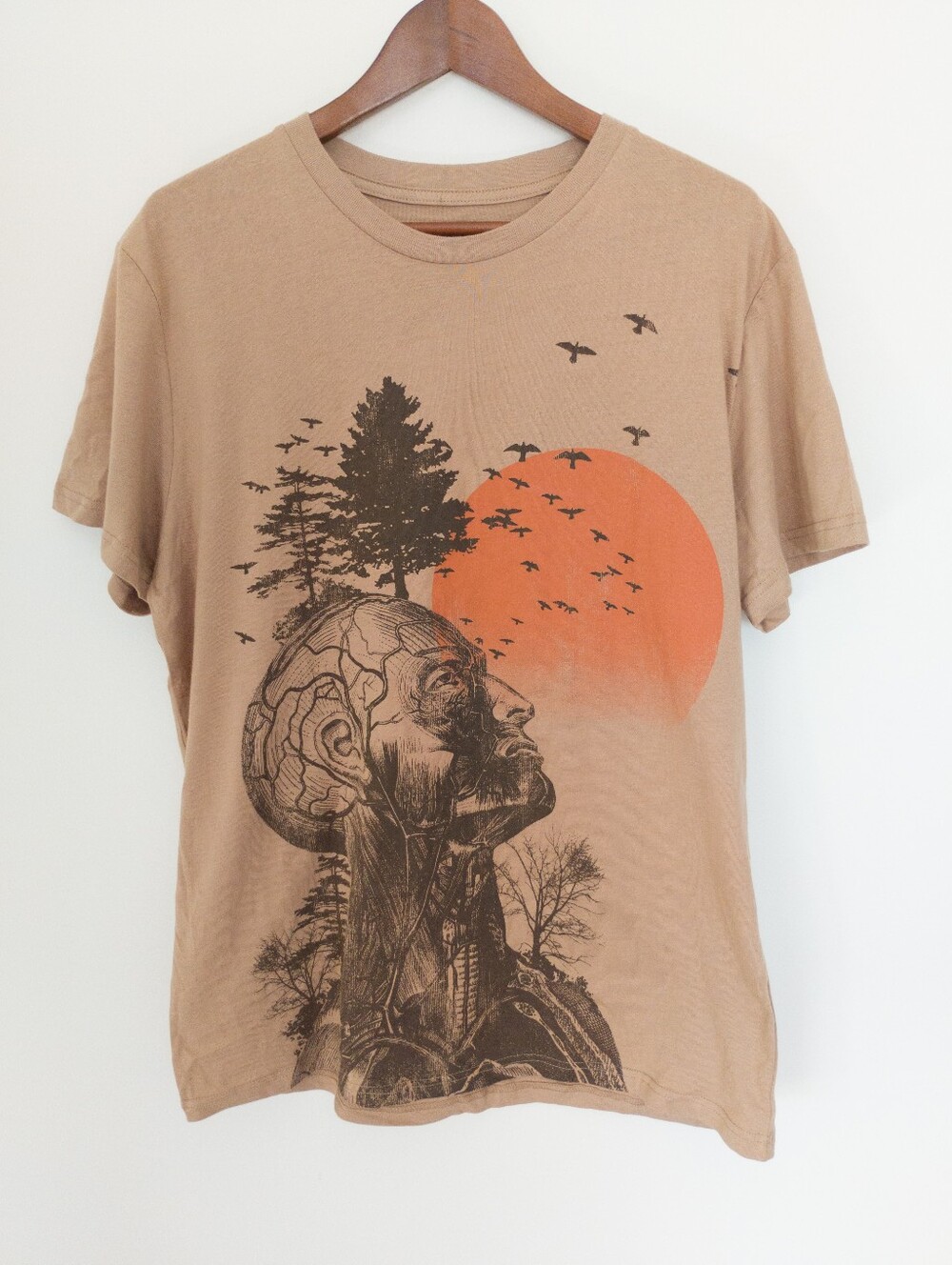 Junk Food The Hangover Alan Human Tree Graphic Tee Size L Khaki